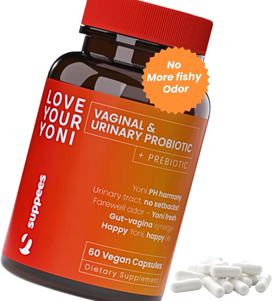 Vaginal Probiotics & Prebiotics für Frauen - Vaginal Health & pH Balance - Frauen Probiotic für Bacterial Vaginosis - Weibliche & Vaginal Care - 60 Kapseln