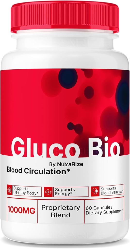 GlucoBio Kapseln, offizielle Gluco Bio-Supplement, Alle natürlichen Formel zu unterstützen Gesamt Gesundheit und Wellness, Premium Vitamin Pillen, GlucoBio Bewertungen (60 Kapseln)