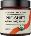 Pre-Shift Energizing Focus, Organic Adaptogenic Herbal Supplement für Zen-Like Focus Vor Arbeiten mit Reishi, Cordyceps, Matcha, Maca, Goji und Black Currant - 45 Servietten