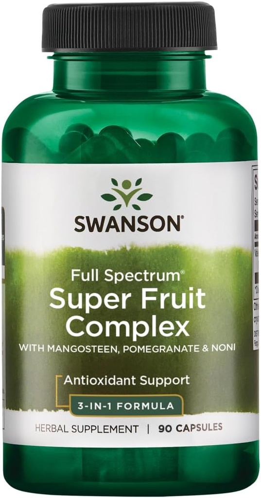 Swanson Mangosteen/Pomegranate/Noni Complex Antioxidans Support Gastorintestinal Support 240 Milligramme 90 Kapseln