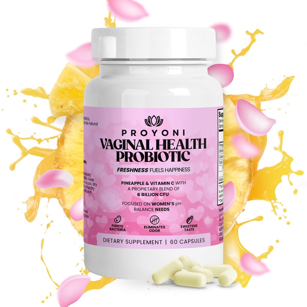 Vaginal Probiotika für Frauen, Vaginal Health Supplement - 6 Billion CFU Probiotic für pH Balance, fördern gesunde Vaginal Odor & Vaginal Flora, 60 Count (Pack von 1)