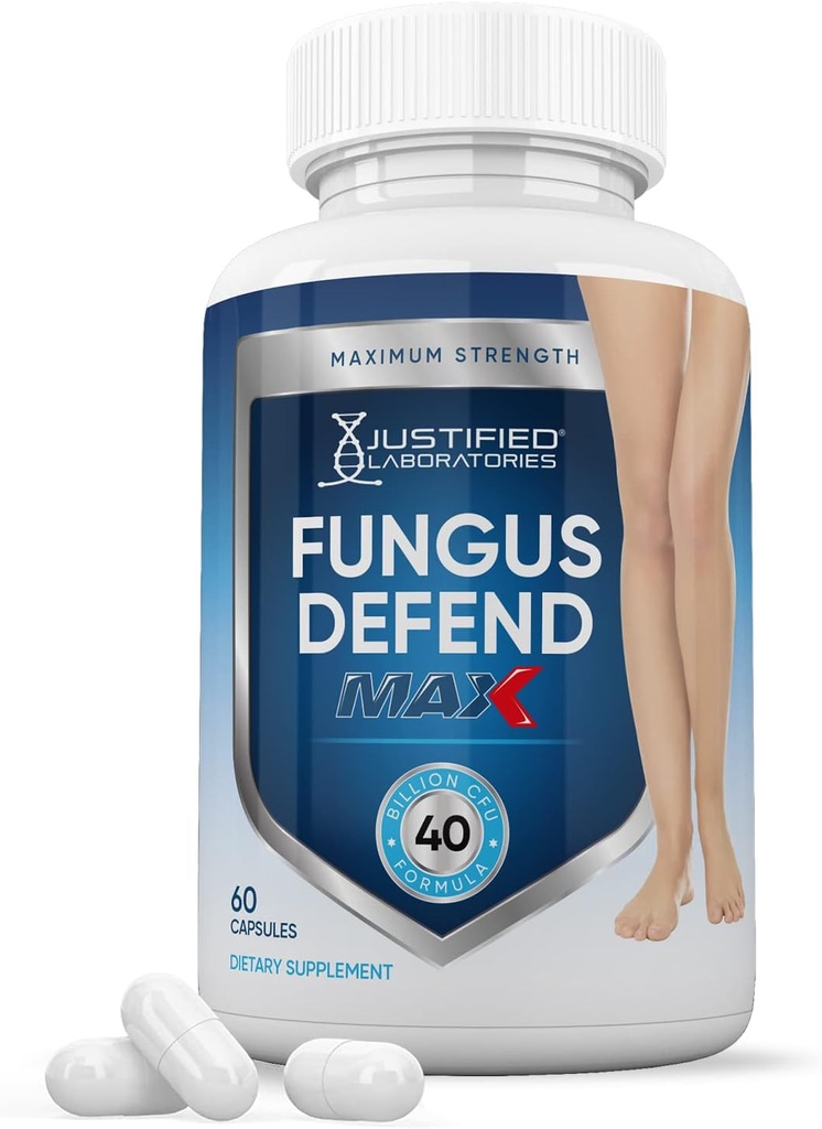 Gerechtigte Laboratories Pilz Verteidigen Max Pillen 40 Billion CFU Probiotic 60 Kapseln