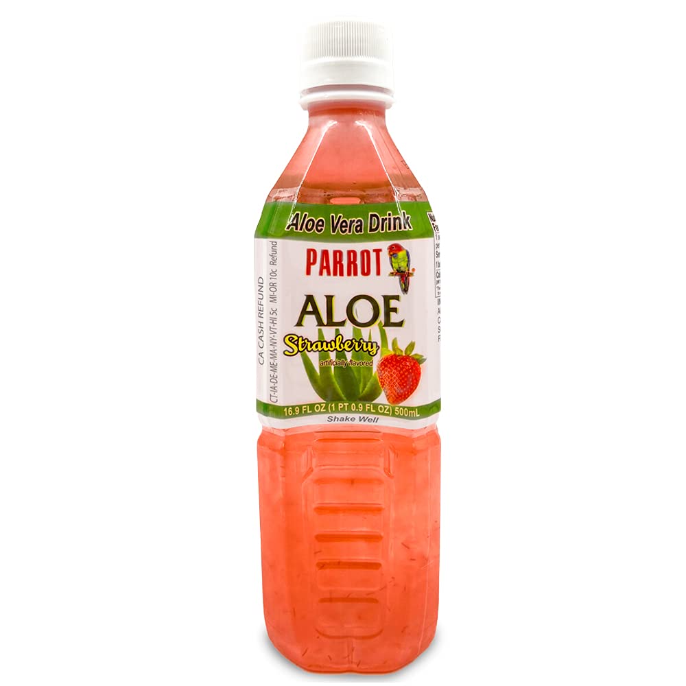 Papageien Marke Aloe Erdbeer 16.9 fl.oz.(Pack von 10)