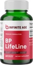 Infinite Age BP Lifeline Capsules, 60 Count - Heart Health Support Supplement mit Grapeseed Extract, Nattokinase, Quercetin und Magnesium - Made in USA