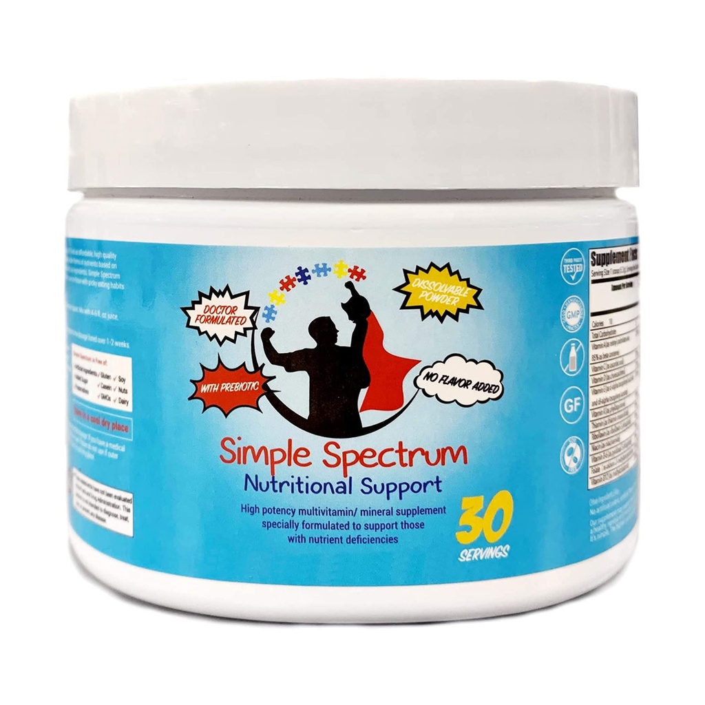 Einfache Spectrum Vitamin-Ergänzung, Ernährungsunterstützung, keine zusätzlichen Zucker oder künstliche Inhaltsstoffe