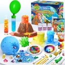 UNGLINGA 50+ Science Lab Experimente Kit für Kinder, STEM Aktivitäten Bildungswissenschaftler Spielzeug Geschenke für Jungen Mädchen Chemie Set, Edelstein, Vulkan Eruption