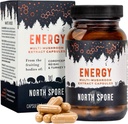 Bio “Energie” Pilz Extrakt Kapsel Ergänzung | Stamina & Endurance | Cordyceps, Reishi, Türkei Tail | 100% Fruchtkörper Extrakte | Vegan, Non-GMO | Made in USA - 120ct
