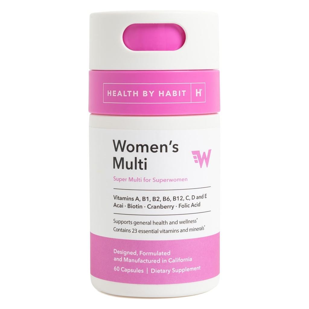 Gesundheit von Habit Womens Multi Supplement (60 Kapseln) - 23 essentielle Vitamine und Mineralstoffe, Unterstützt allgemeine Gesundheit & Wellness, Non-GMO, Sugar Free (1 Pack)