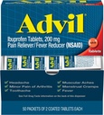 Advil Ibuprofen, 200mg (50 Packungen mit 2 beschichteten Tabletten) 50 ea (Pack mit 3)