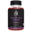 Halal Melatonin Gummies | 2,5 mg - 5 mg | Schlaf- und Schlafunterstützung | Natürlich, Vegetarisch, Non-GMO, Glutenfrei, Gelatin-frei | für Ault, Männer und Frauen | 45-90 Servierungen