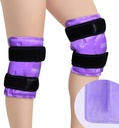 REVIX Reusable Knee Ice Pack Wrap für Post-Workout Erholung, Gel Ice Pack Knie mit Kaltkompressionstherapie, Soft Plüschabdeckung und Hands-Free Anwendung, Eine Reihe von zwei