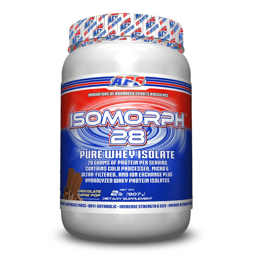 APS Nutrition Isomorph 28 Protein Powder | Pure Whey Isolate | Kalt gepresst, Ultra-gefiltert, & Ionenaustausch Isoliert | 28g Protein | 2 Pfund (Chocolate Fudge Pop)