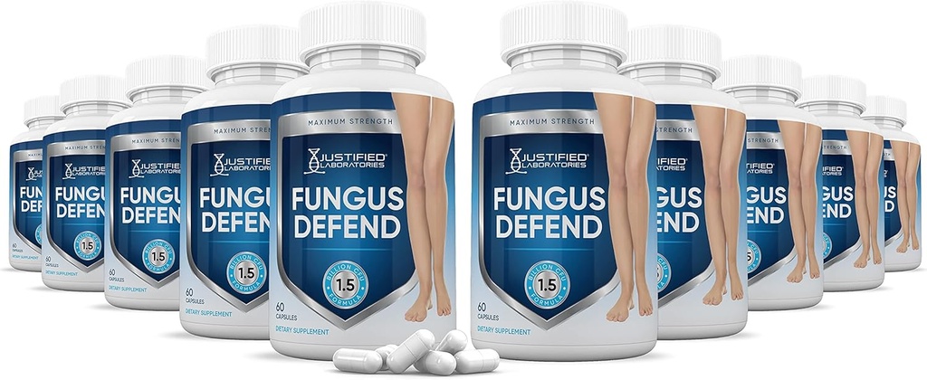 Justified Laboratories (10 Pack) Pilz Verteidigen Pillen 1.5 Billion CFU Probiotic 600 Kapseln