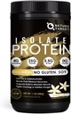 NATURE TARGET Isoliert Whey Protein Pulver Vanille, 25g Protein Low Carb Sugar-Free & Gluten-Free, 5.5g BCAAs, Rich in Fibers & Minerals, 1.1 Pound, 16 Servietten