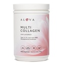 Alaya Multi Collagen Powder - Typ I, II, III, V, X Hydrolysierte Collagen Peptides Protein Powder Supplement mit MSM + GC (Unflavored) (40 Servierungen)