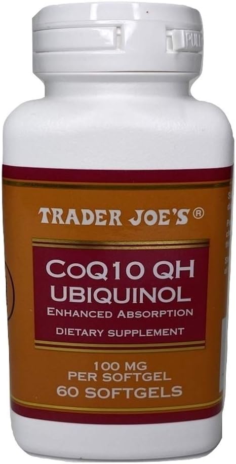 Trader Joe's CoQ10 QH UBIQUINOL verbesserte Absorption 100mg 60 Softgels
