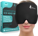Komfortable Migräne Kopfschmerzen Relief Cap - Migräne Eiskopf Wrap Mit 360° Form Fitting Design - Gel Ice Cap - Natürliche heiße oder kalte Therapie für Kopfschmerzen, Spannung, Puffy Eyes, Stress -Eine Größe passt alle