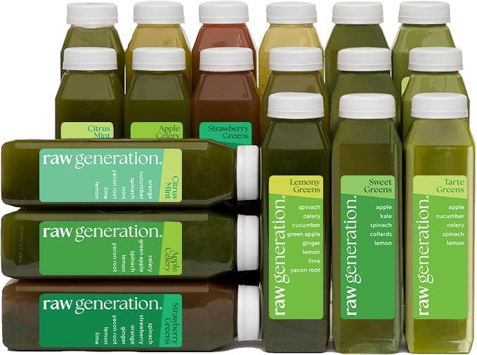 Raw Generation 5-Day Detox Cleanse – 23% Less Sugar Than Other Cleanses | Detox Your Body | Reset Your Diet & Support Weight Loss | Improved Energy | Clearer Skin | Improved Gut Health