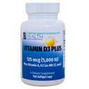 VITAMIN D3 PLUS –125 mcg (5000 IU) Vitamin D3 | Vitamin K2 (MK-7) und Vitamin A | Natürliche Form von Vitamin D | Enthält Tocotrienole als Antioxidantien | Non-GMO |150 Softgel Caps