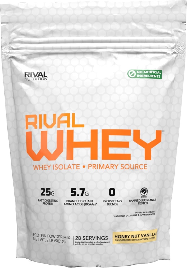 Naturbelassener Rivale Whey - Honey Nut Vanilla 2lb