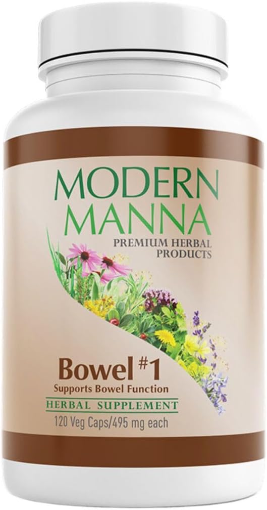Bowel #1: Constipation Relief Formula - Natural Herbal Laxative - Gentle, Effective, No Harsh Side Effects - Relieves Constipation, Gas und Bloating - Vegan (60-Day Supply, 120 Kapseln)