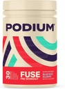 Podium Nutrition, Fuse Pre Workout Powder, Blue Razz Slushie, 30 Servierungen, Beta Alanine und Koffein für Energie, Glutenfrei, Sojafrei, Dairy Free