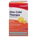 Leader Zinc Cold Therapy Kautabletten, nicht schläfriges homöopathisches Zinkpräparat, reduziert Dauer und Schwere der Erkältungssymptome, schnell wirkendes Erkältungsmittel, Zitrusgeschmack, zuckerfrei, 25 Zählung