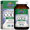 Garten des Lebens Multivitamin für Frauen, Männer & Kinder Alter 6 und höher, Vitamin Code Family Multi - 120 Vegetarische Kapseln, Ganze Nahrung Vitamine, Lebensmittelmischung & Probiotika, Glutenfreie Nahrungsergänzungen
