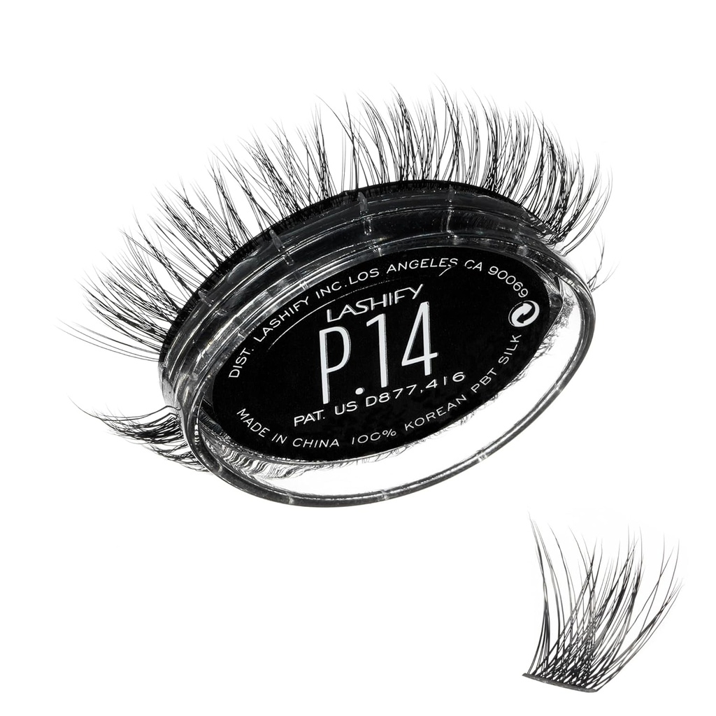 Lashify Plushy 14mm Gossamer Lashes in Schwarz, Easy DIY False Lashes für einen voluminösen aber dennoch natürlichen Look
