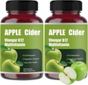 Apple Cider Essig B12 Multivitamin Gummis, Organic Apple Cider Essig Gummis, 60 Gummis unterstützen normale Energieniveaus & Gut Health unterstützt Verdauungsverbrennung (2)