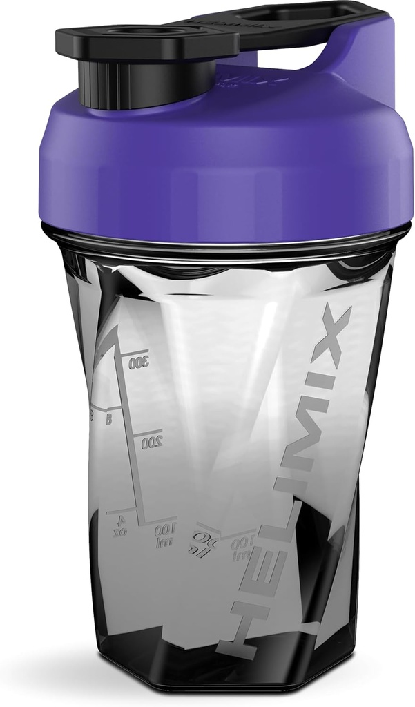 HELIMIX 1.5 Vortex Blender Shaker Bottle hält bis zu 20oz | Kein Blending Ball oder Whisk | USA Made | Portable Pre Workout Whey Protein Drink Shaker Cup | Mixes Cocktails Glatteies Shakes | Top Rack Safe