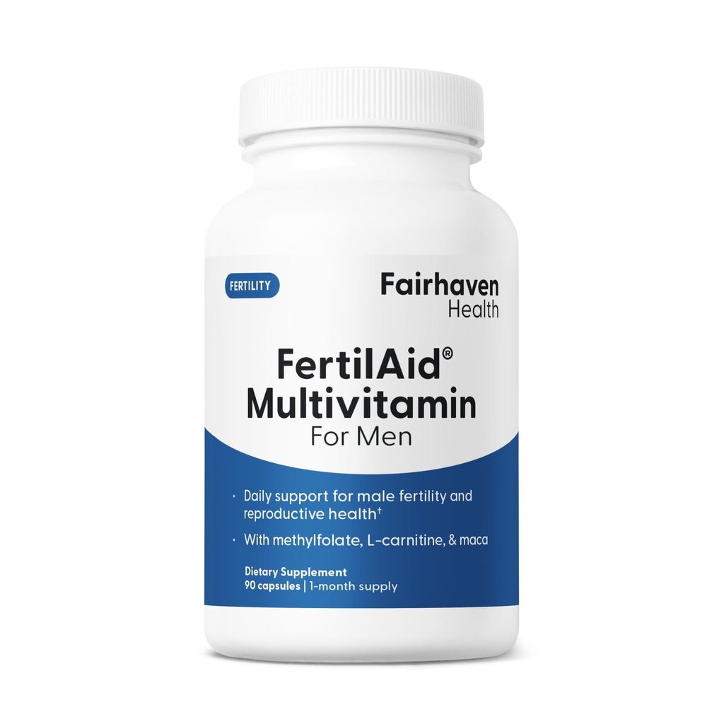 Fairhaven Health Dünger für Männer Fertilität Ergänzungen für Männer | Graf und Beweglichkeit Unterstützung Pre-Conception for Him | Male Fertility Support Inklusive L-Carnitin, Zink und Folate | 90 Kapseln