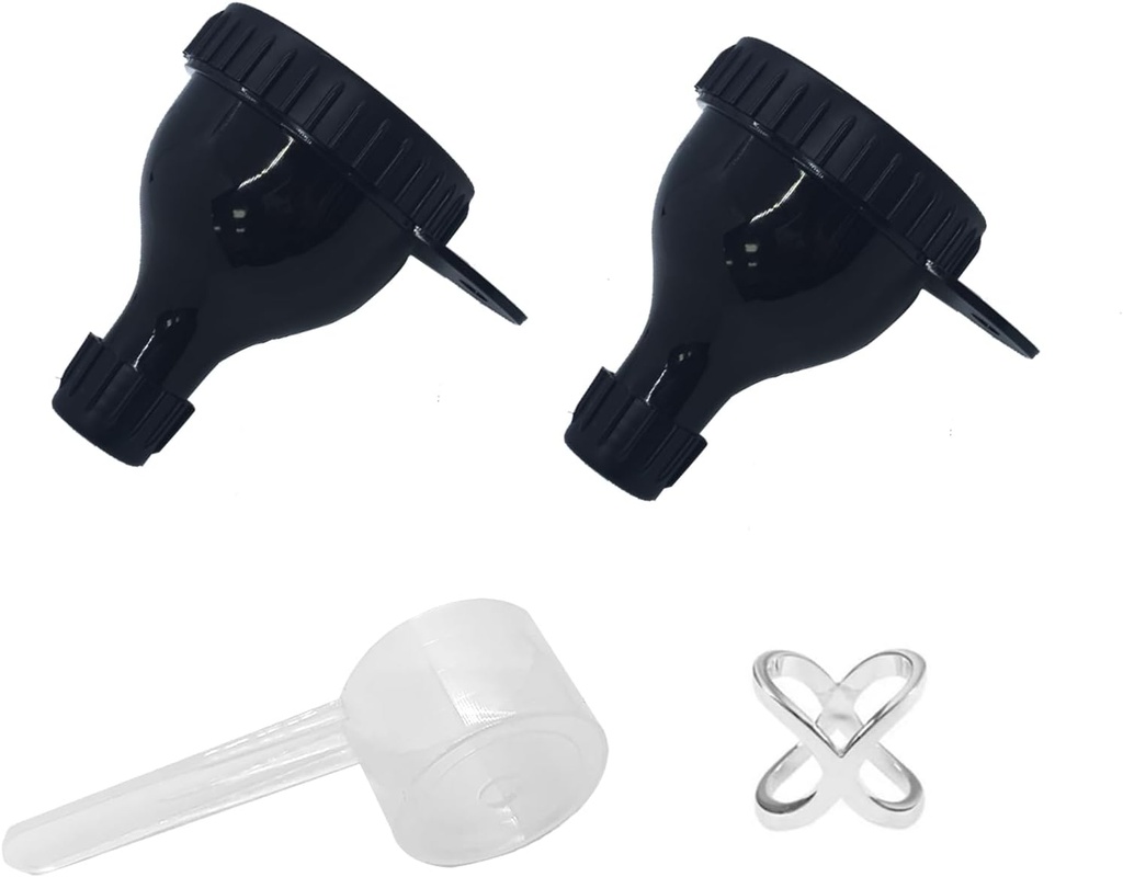 2Pack Protein-Pulver-Container zu gehen Portable Supplement-Tenels mit Shaker-Flaschenkugeln&Spoon Portable Dispenser-Container für Fitness und Reisen On-the-Go-Ergänzungs- und Fülllösung