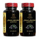 ACAI Berry Extract - acai Berry Supplement Fertility, Açaí Berry (Euterpe oleracea) Pillen, Antioxidant-Rich Organic, Fiber Pills - 2 Flaschen 120 Kapseln