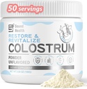 Colostrum Supplement Pulver für Menschen - Bio-Brand Colostrum Supplement für Gut Gesundheit, Haarwachstum, Schönheit - Unflavored (73 Servierungen)