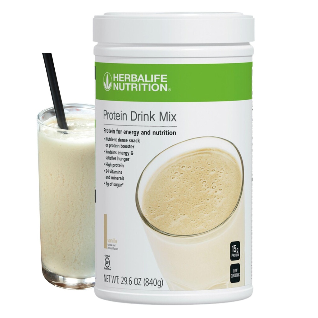 Herbalife HERBALIFE Protein Drink Mix: Vanille Geschmack 840g, Nährstoff Dense Gesunde Snack, Protein