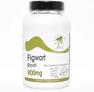 Figwort Root 900mg ~ 180 Kapseln - Keine Zusatzstoffe ~ Naturetition Supplements