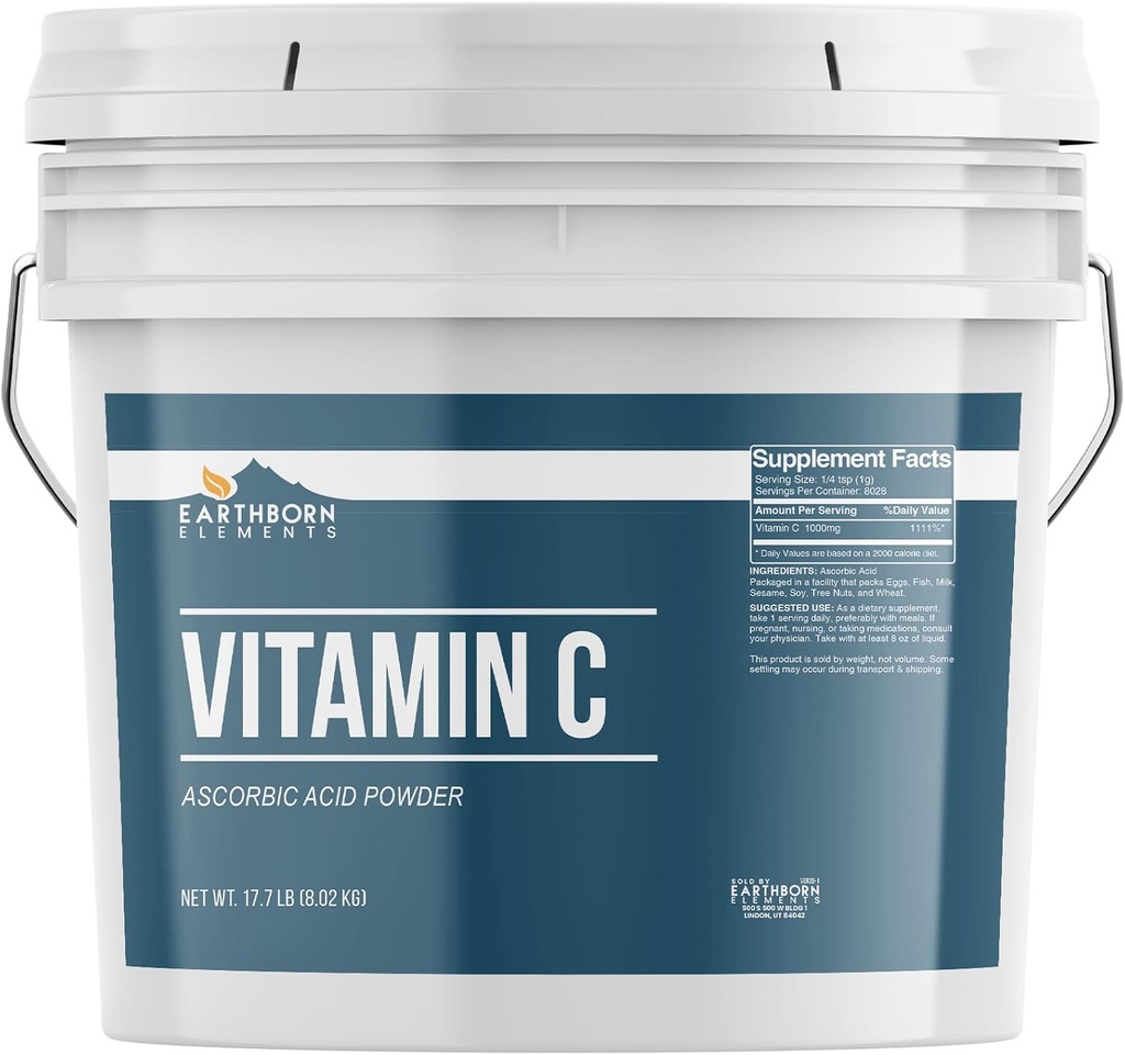 Erdelemente Vitamin C Pulver (2 Gallon)