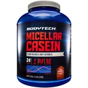 BODYTECH Micellar Casein Protein Powder, langsame Freisetzung für Overnight Muscle Recovery - 24 Gramm Protein pro Portion - Rich Chocolate (4 Pfund)
