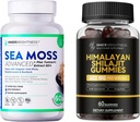 Organic Irish Sea Moss Capsules + Shilajit Gummies - unterstützt Immunität, Energie und Verdauung