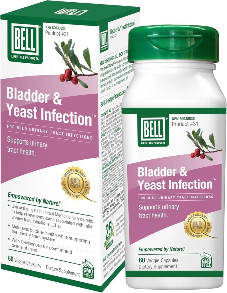 Bell Lifestyle Produkte Blasen Gesundheit & Hefe Balance | 60 Kapseln