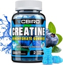 Kreatin Monohydrat 5g Pro Servieren, keine Zucker Kreatin Ergänzungen Unterstützung für Stärke, Leistung, Energie, Erholung, Glutenfreie Kreatin für Frauen und Männer, Blaubeeren Geschmack (30 Gummies132)