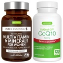 Multivitamin & Minerals für Frauen + High Absorption CoQ10 100mg 120 Softgels Energy Bundle, Sustained Release Advanced Multivitamin + CoQ10 mit Vitamin E & D-Limonen, von Igennus