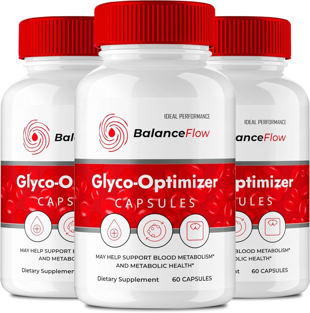 Balance Flow Glyco Optimizer Supplement Kapseln, BalanceFlow Health & Wellness Support Pillen - Maximale Stärke, Balance Flo Alle natürlichen Advanced Formel, BalanceFlo Pills Bewertungen (3 Pack)