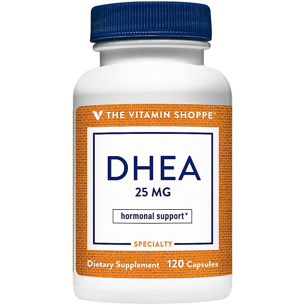 The Vitamin Shoppe DHEA 25MG, Hormonal and Healthy Aging (120 Capsules)