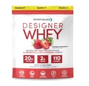 Designer Wellness, Designer Whey, Natural Whey Protein Powder mit Probiotika, Fiber und Key B-Vitamine für Energie, Glutenfrei, Sommer Erdbeere, 2 lb