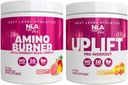 NLA für ihr Pre/Intra Workout Stack (inklusive ihrem thermogenen Amino Hawaiian Sunset und Uplift Max Pre Workout Sour Peach Ringe)