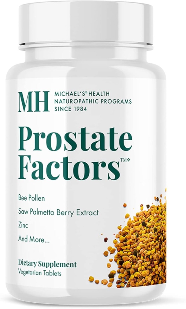 Michael's Health Naturopathic Programme Prostatafaktoren - 60 vegetarische Tabletten - Nährstoffe für die Prostata - Kosher - 15 Servierungen