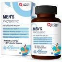 NATURE TARGET Probiotics für Männer mit Men Care Supplement, Prebiotics & Probiotic für Männer Verdauungs- und Immungesundheit, 60 Billion CFUs & 14 Strains Regal stabil, Gluten & Soy Free (90 Tabletten)